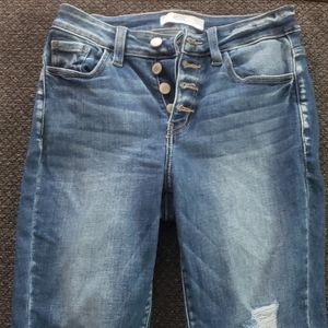 KanCan Signature Destructed Ankle Jeans